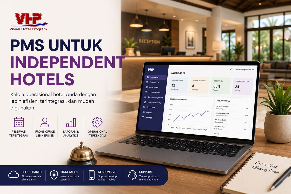 PMS UNTUK INDEPENDENT HOTELS YANG CERDAS, DAN TERINTEGRASI